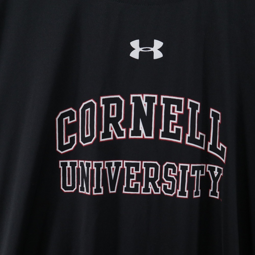 Under Armour Cornell University Shirt XXL Loose Fit HeatGear Black Performance - Picture 2 of 7